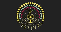 the logo for an event that is being held in front of a black background with colorful circles