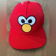 Brand New In Great Condition From Smoke And Pet Free Home Crochet Elmo Hat, Elmo Beanie, Elmo Backpack, Sesame Street Ernie, Sesame Street Bert, Street Accessories, Sesame Street, Baseball Cap, New Color