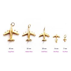 Explore the skies with our gold vermeil mini airplane charm. Perfect for travel enthusiasts and aviation lovers. Aviation Jewelry, Preppy Earrings, Airplane Jewelry, Airplane Pendant, Airplane Necklace, The Conduit, Small Airplanes, Travel Necklace, Lavender Aesthetic