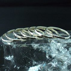 Sterling Silver Hammered 7 Band Stack Ring Set. $49.00, via Etsy. Elegant Nickel-free Stackable Rings For Wedding, Elegant Nickel-free Stackable Wedding Rings, Elegant Nickel Free Round Band Ring, Elegant Nickel-free Round Band Ring, Hammered Silver Ring, Stack Ring, Stacking Ring Set, Silver Ring Set, Ring Stack