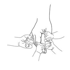 two hands holding each other with their fingers