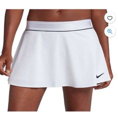 Nike Women's Court Dri Fit Tennis Skirt White Size -Xs Nwot Nike Skirts, White Tennis Skirt, Golf Gear, Trendy Clothes, Skirt White, Fitted Skirt, Tennis Skirt, White Skirts, Black Nikes