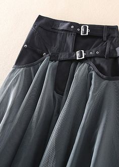 French Grey fashion Patchwork Tulle Skirts SpringFabric: TulleSize & Fit: This garment fits true to size.Length: Size 3XL measures 35.49" from waist to hem.Waist: Fitted - elastic waist allows stretch Hip: Loosely Fitted. room for hips. Hand Wash Cold. Tule Rok, Gonna In Tulle, Oversized Pockets, Tulle Dresses, Fashion Patchwork, Corduroy Coat, Tulle Skirts, Winter Puffer, Flounce Skirt