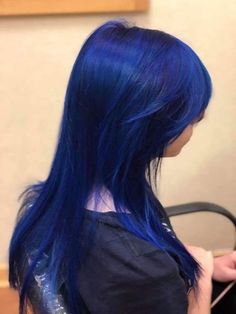 Bright Dark Blue Hair, Dark Electric Blue Hair, Electric Blue Hair, Bright Blue Hair, Royal Blue Hair, Blue Hair Color