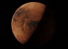 an image of the planet mars taken from space