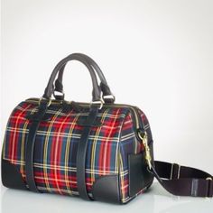 Great Preowned Condition. Minor Interior Wear And Exterior Marks And Scuffs To Leather. Straps Are In Excellent Used Condition. Hardware Has Tarnish And Wear. Measures 12”X7.5” Ralph Lauren Tartan, Unique Leather Bag, Ralph Lauren Handbags, Ralph Lauren Bags, Crossbody Satchel, Handbags Leather, Handbags And Purses, Women's Handbags