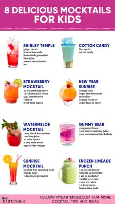 the 8 delicious cocktails for kids that are perfect to drink and have on hand