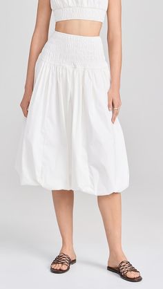 ASTR the Label Alani Skirt | Shopbop Chic Midi Bottoms With Gathered Waist, Spring Midi Skirt With Gathered Waist, Casual Midi Length Skirt With Gathered Waist, Casual Midi Skirt With Gathered Waist, Casual Midi-length Bottoms With Gathered Waist, Casual Bottoms With Gathered Waist, Midi Length, Casual Midi Bottoms With Gathered Waist, Casual Bottoms With Pleated Hem For Daywear, Casual Daywear Bottoms With Pleated Hem