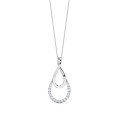 Introducing our Allure Raindrop Diamond Pendant, a stunning piece of jewelry that exudes timeless elegance and sophistication. Crafted with precision and care by Goyani Jewelers, this pendant is the perfect accessory to add a touch of glamour to any outfit. Featuring a captivating raindrop design adorned with sparkling gemstones, this pendant shines brightly with every movement. The sterling silver setting enhances the brilliance of the gemstones, creating a mesmerizing display of light and colo Elegant Pear-shaped Drop Necklace For Formal Occasions, Elegant Teardrop Pendant Diamond Necklace For Anniversary, Teardrop Fine Jewelry Necklace With Elegant Design, Elegant Pendant Drop Necklace With Brilliant Cut, Teardrop Shaped Fine Jewelry Necklace With Elegant Design, Teardrop Necklace With Elegant Design In Fine Jewelry Style, Fine Jewelry Teardrop Necklace With Elegant Design, Elegant Teardrop Fine Jewelry Necklace, Elegant White Gold Teardrop Pendant Diamond Necklace