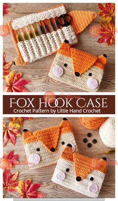 crochet pattern for a fox purse