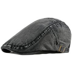 PRICES MAY VARY. Unisex classic denim newsboy cap for women and men, made of high quality cotton, with soft sweatband. light weight, comfortable. Medium thick, great for all year round. Never goes out of style One size fits most. With adjustable straps at both sides of the hat, easy to adjust the fit. Suitable for head circumference from 21"-23.6" The fashion flat ivy gatsby cap can be wear in many occasions, it can be a everyday casual hat, driving hat, hunting hat, golf hat, fishman hat, beret Flat Cap Men, Retro Hat, Cabbie Hat, Denim Cap, Retro Hats, Chapeau Cowboy, Stylish Caps, Berets Cap, Semi Casual