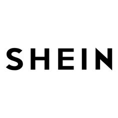 the word shein written in black on a white background