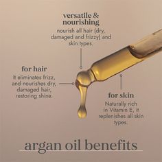 • BENEFITS : nourishes all hair and skin types • TARGETS: Dry skin, againg skin, frzzy hair  Feature   argan oil benefits   Fushi Fresh-Pressed® 100% pure and organic Argan Oil to nourish all skin & hair types, including dry, damaged and frizzy hair.       FOR SKIN   • Naturally rich in Vitamin E, known to be intensely moisturising, penetrating deep into the skin whilst being nurturing and protecting, Argan replenishes all skin types.       FOR HAIR   • For hair, it eliminates frizz, and nourishes dry, damaged hair, restoring shine. Rich in vitamin E, Argan oil can be used as a leave-in oil for dry ends or used as a conditioning treatment for the hair.       FUELLED BY COMMUNITY & WOMEN-EMPOWERMENT   • This freshly-pressed Argan Oil bottle was made from approx. 375g-500g untoasted, nutriti Volume Spray, Community Women, Hair Volume Spray, Travel Toothpaste, Low Alcohol Drinks, Ear Health, Organic Argan Oil