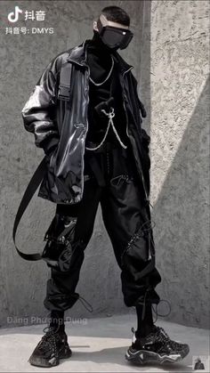 Cyberpunk Aesthetic Fashion Men, Warcore Outfits Male, Cyberpunk Aesthetic Outfit Male, Cyberpunk Male Outfit, Dark Futuristic Fashion, Cyberpunk Clothing Men, Cyberpunk Fashion Men, Futuristic Fashion Men, Cyberpunk Outfit Men