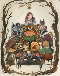 Taryn Knight, Big Forest, Forest Feast, Dreamy Artwork, Art Et Illustration, Fairytale Art, Mushroom Soup