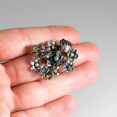 Flower Ring Butterfly Lady Bug Statement Boho Fashion Vintage Millstone Costume Jewelry Floral Design Large Ring Sparkly Aleks Jewelry - Etsy Bosnia and Herzegovina Butterfly Lady, Ring Butterfly, Large Ring, Multi Stone Ring, Lady Bug, Fashion Vintage, Flower Ring, Costume Jewelry, Bugs