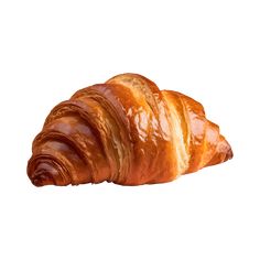 a croissant is shown on a white background