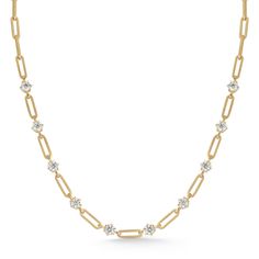 Taking cues from the edginess of our Tatum collection and the modern femininity of our signature Penelope setting, the Phoebe Chain Necklace is a new take on a classic chain necklace. Handcrafted in 18-karat gold and featuring 2.50tcw of round, brilliant-cut diamonds, the Phoebe Chain Necklace is a versatile piece that can easily be dressed up or down. We can't stop pairing this piece with diamond pieces like the Vanguard Riviera and the Penelope Necklace for a stack that can be worn day or nigh Elegant Paperclip Chain Necklaces For Formal Occasions, Formal Diamond Necklace With Chain, Elegant Paperclip Chain Necklace For Formal Occasions, Formal Yellow Gold Diamond Necklace With Chain, Formal Diamond Necklace With Gold Chain, Formal Round Diamond Necklace With Gold Chain, Modern Yellow Gold Diamond Necklace With Delicate Chain, Timeless Delicate Chain Necklace For Formal Occasions, White Gold Paperclip Chain Necklace For Formal Occasions