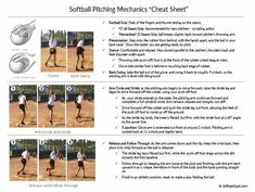 the instructions for softball pitching mechanics