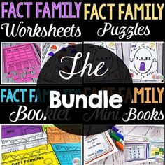 the worksheets, puzzles, and fact book bundle for kids