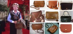 a collage of photos showing different types of purses