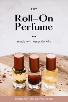 Looking for an easy DIY perfume recipe? Check out this homemade perfume recipe. This roll-on perfume made with essential oils smells amazing! This perfume roller blend is super easy to make as well. You'll love this easy DIY perfume recipe. #DIY #Perfume #HomeMade Diy Roller Perfume Oil, Diy Rollerball Perfume, How To Make Roll On Perfume, Essential Oil Perfume Roller Blends, Diy Perfume Balm, Roll On Perfume Recipe, Roller Ball Perfume Recipes, Diy Essential Oil Perfume Roller, Homemade Vanilla Perfume