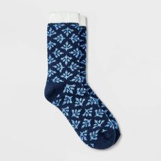 Stay warm and comfy with these Women's Decorative Floral Double Lined Cozy Crew Socks from Auden™ in Navy 4-10. Made with lightweight knit fabric, they are perfect for keeping your feet toasty without feeling bulky. The easy wash-and-care design makes them super convenient. Whether lounging at home or on the go, these socks are a great everyday pick. Auden™: Fit for you in every way. Soft Indoor Socks For Winter, Comfy Warm Socks For Winter, Snug Comfortable Winter Socks, Cozy Winter Socks For Stocking Stuffers, Warm Cozy Socks For Stocking Stuffer, Comfortable Socks For Winter Stocking Stuffers, Cozy Warm Socks For Stocking Stuffers, Casual Indoor Socks For Winter, Snug Winter Socks For Loungewear