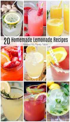 20 homemade lemonade recipes that are perfect for summer