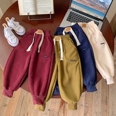 Leggings and Pants Kids Girl, 【18M-12Y】Kids Casual Padded Fleece Corduroy Pants School Pants With Pockets For Fall, Fall School Pants With Pockets, Fall Bottoms With Pockets, Fall School Bottoms With Pockets, Kids Pants, Corduroy Pants, Leggings, Pants, Trousers