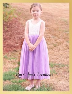 Lavender flower girl dress Lavender Flower Girl, Lavender Flower Girl Dress, Princess Parties, Girls Easter Dresses, Lavender Flower, Lavender Dresses, Dress Tulle, Vacation Dress, Flower Girl Dresses Tulle