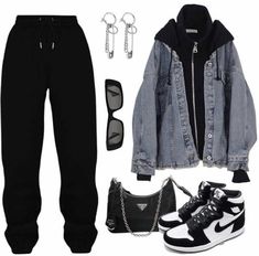 Lounge Outfit, Tomboy Outfits, Tomboy Style Outfits, Swaggy Outfits, Tomboy Fashion, Baddie Outfits Casual, 가을 패션, Teenage Fashion Outfits, Edgy Outfits