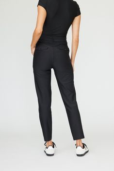 Belted Hybrid Pants – Goldie Byrd Chic Mid-rise Belted Bottoms, Fitted Belted Bottoms For Business Casual, Mid-rise 4-way Stretch Workwear Bottoms, Business Casual High-waisted Pants With 4-way Stretch, Elegant Mid-rise Bottoms With Belt Loops, Chic Stretch Belted Bottoms, 4-way Stretch Straight Leg Pants With Belt Loops, Chic Mid-rise Pants With 4-way Stretch, Fitted Belted Tapered Leg Pants