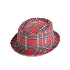 Model: HAT-470_RED TARTAN Plaid Curved Brim Hat For The Beach, Plaid Curved Brim Hat For Beach, Summer Plaid Brimmed Hat, Adjustable Plaid Hats For Beach, Adjustable Plaid Hats For Spring, Spring Adjustable Plaid Hats, Spring Plaid Hat With Curved Brim, Casual Wide Brim Plaid Hat, Casual Plaid Hat With Curved Brim