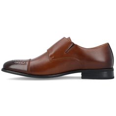 A dapper look you can style with your best suits the Atticus by Vance Co. This must-have monk strap dress shoe is topped with soft vegan leather and buckled straps for an upscale look. A 6 mm Tru Comfort Foam� footbed and an elastic gusset make them super comfortable. Double Monk Strap, Atticus, Dress Shoe, Monk Strap, How To Look Classy, Strap Dress, Cool Suits, Dress Shoes Men, Vegan Leather