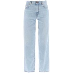 Bonnie Straight-Leg Jeans. Straight Jeans Outfit, Luxury Jeans, Light Denim Jeans, Bonnie Jean, Pocket Model, Light Blue Jeans, Jeans Material, Straight Fit Jeans, Light Wash Jeans