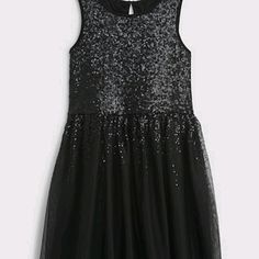 Omg This Beautiful Sequined Black Dress It's A Beautiful Masterpiece By Gap Kids.. Made With Special Delicacy And Detail This Dress Would Make Your Princess Unforgettable For Everybody .. You Can Wear It For Special Occasions And You Can Match It With Her Favorite Gold, Pink, Red, Or Any Color Shoes And Her Favorite Fur Jacket Or Cover Up!! Little Black Dress Always A Plus In A Girl Closet!! No Defects And Brand New Guaranteed It's Very Soft And No Itchy.. Glitter Dress Short, Holiday Formal Dresses, Tartan Plaid Dress, Mixed Media Dress, Rose Print Dress, Girls Dress Up, Flutter Dress, Shirtwaist Dress, Lace Pink Dress