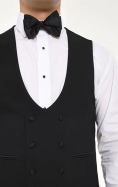 A sophisticated addition to any formal ensemble, our black double breasted slim fit tuxedo waistcoat will transform your 2-piece tuxedo into a suave 3-piece look. The classic double-breasted shape and satin trims nod to timeless tailoring techniques, while the slim fit achieves a sharp silhouette. You might consider pairing up your waistcoat with one of our stylish bow ties to really bring your look together. Wing Collar Shirt, Black Tie Tuxedo, Boys Waistcoat, Tweed Overcoat, Wedding Waistcoats, Double Breasted Tuxedo, Harris Tweed Jacket, Burgundy Tuxedo, Tuxedo Shoes