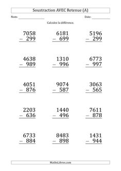 the subtraction worksheet for addition and subtraction with two numbers