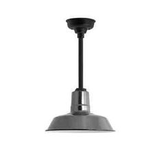 an industrial style light fixture on a white background with clippings to the ceiling