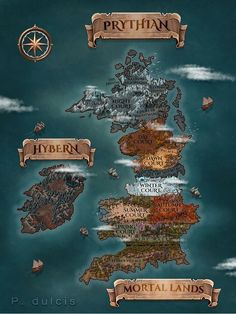 an image of a map that is made to look like the land in game of thrones