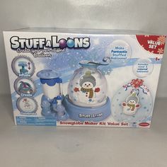 the snow globe maker kit is in its box