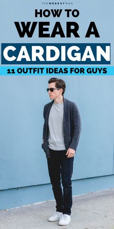 Mens Navy Cardigan Outfit, Mens Grey Cardigan Outfit, Cardigan Sweater Men, Uniqlo Cardigan Outfit Men, How To Style A Cardigan Men, Knit Blazer Outfit Men, Men’s Black Cardigan Outfit, Oversized Outfit Ideas Men, Long Cardigan Outfit Men