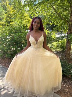 Glitter Tulle Ballgown Yellow Ball Gown For Debutante Ball, Yellow Ball Gown Dress For Debutante Ball, Yellow Evening Dress For Prom Season, Yellow Ball Gown For Prom Season, Elegant Yellow Gown For Debutante Ball, Yellow Tulle Prom Gown, Yellow Evening Dress With Fitted Bodice For Prom, Tulle Ballgown, Golden Light