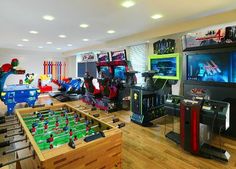 a room filled with lots of different types of games