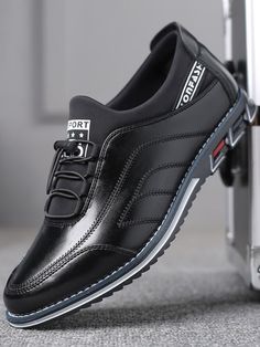 Casual Black Leather Business Shoes, Casual Black Dress Shoes For Business Casual, Black Casual Lace-up Dress Shoes, Black Lace-up Casual Dress Shoes, Black Low-top Dress Shoes For Office, Spring Black Leather Shoes For Business Casual, Black Flat Heel Dress Shoes For Business Casual, Spring Fashion Men, Lacing Techniques