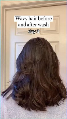 This is how my hair looks before and after washing it, after 3 days! What do you think? How To Wash Wavy Hair, Wavy Hair Wash Routine, Short Wavy Hair Routine, 2024 Resolutions, Wash Routine, Hair Washing Routine, Hair Wash, Daily Hairstyles, I Have Nothing