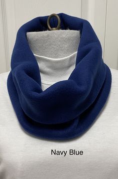 Looking for a warm outerwear scarf for winter? You have found it here!! This pullover cowl neck warmer features cozy double-layer fleece that is lightweight and warm as wool without the weight and scratchiness. Many colors to choose from. Special requests accepted. Send me a message. Also check out my patterned cowl neck warmers. The COWL NECK WARMER May also be called a cowl scarf, infinity scarf, gaiter, gator, turtle neck scarf, or tube neck scarf. I sew this amazing cowl neck warmer in my sm Sew Infinity Scarf, Cowal Neck Gaiter, Cowl Neck Scarf Sewing Pattern, Blue Cowl Scarf, Infinity Scarf Sewing, Turtle Neck Scarf, Scarf For Winter, Cowl Neck Scarf, Coffee Face Mask