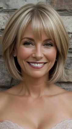 #BEAUTY ,#REALATIONSHIPS #Fashion #Outfits #Summer Outfits #Animals Haircuts Over 50, Fine Hair Bangs, Haircuts For Medium Length Hair, Blonde Bob Hairstyles, Layered Haircuts For Medium Hair, Medium Layered Hair, Choppy Bob Hairstyles, Chin Length Hair, Bob Haircut For Fine Hair