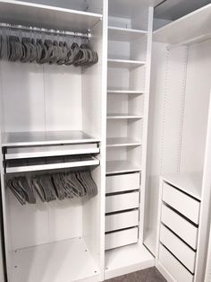 the closet is clean and ready for us to use