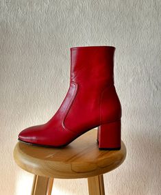 Handmade Red Napa Leather Boots for Women | Stylish Women's Red Boots | Custom Red Leather Booties | Trendy Women's Footwear Key Features: * Handmade Craftsmanship: Each pair is carefully made by skilled artisans, offering a unique and timeless look. * Napa Red Leather: Soft, durable, and long-lasting, the red leather adds both style and comfort. * Versatile Design: Perfect for both casual and dressy outfits, these boots easily go from day to night. * Durable Quality: Built with high-quality italian napa leather for long-lasting wear through many seasons. Ideal for: *  Everyday Wear: Pair with jeans or leggings for a chic, standout look. * Perfect for Dresses and Skirts: Perfect for adding a sophisticated touch to your favorite dresses and skirts. * Whether you're exploring the city or dre Red Leather Boots Outfit, Womens Red Boots, Leather Boots Outfit, Red Boots Women, Leather Boots For Women, Red Leather Boots, Womens Booties, Womens Footwear, Booties Ankle Boots